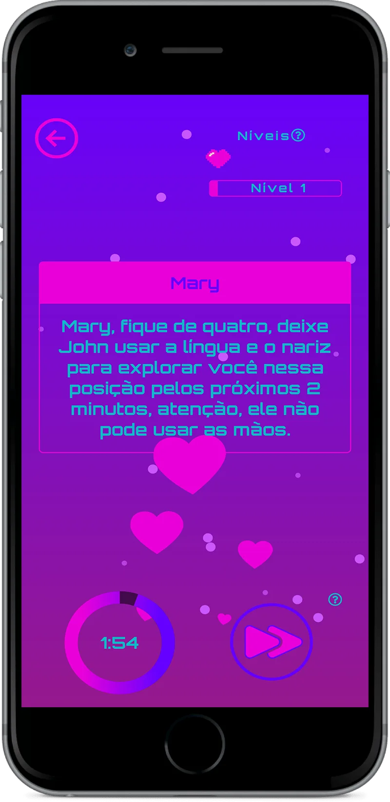 Jogo de desafios de sexo para casais que querem apimentar a relação e aprender dicas de sexo.